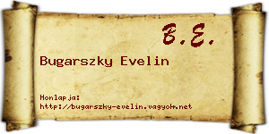 Bugarszky Evelin névjegykártya