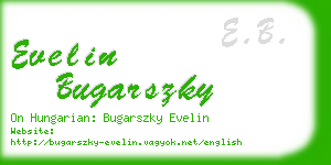evelin bugarszky business card